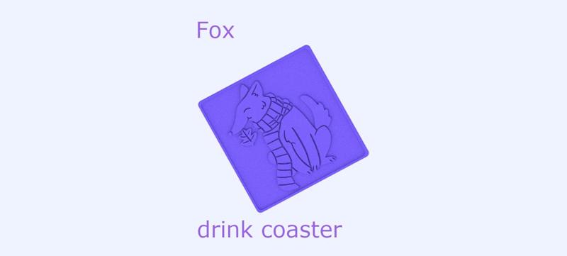 Fox Drink Coaster