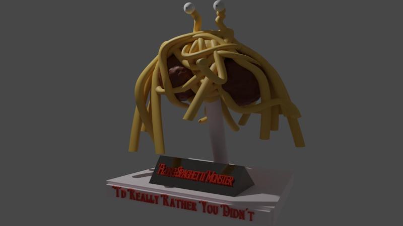 FLYING SPAGHETTI MONSTER (FSM) BUST - DETAILED