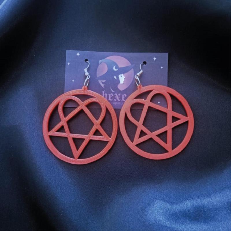 Heartagram" Earrings