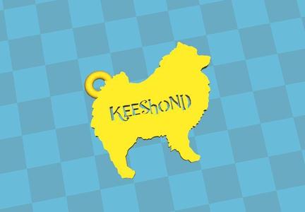 key chain Keeshond Llavero keeshond 