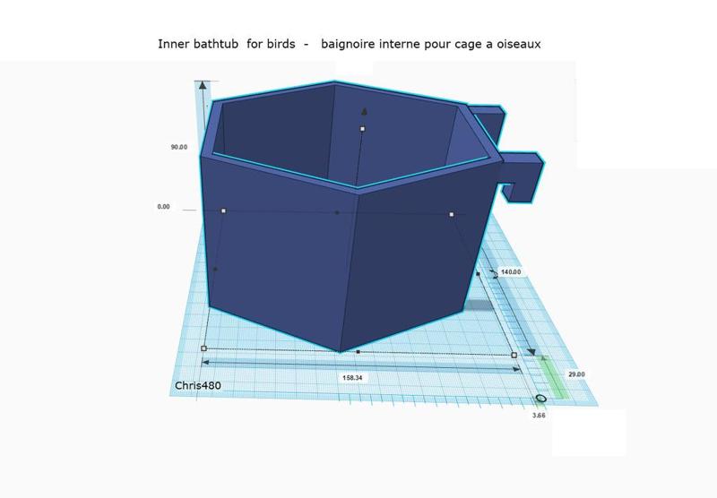  Inner bathtub - baignoire interne