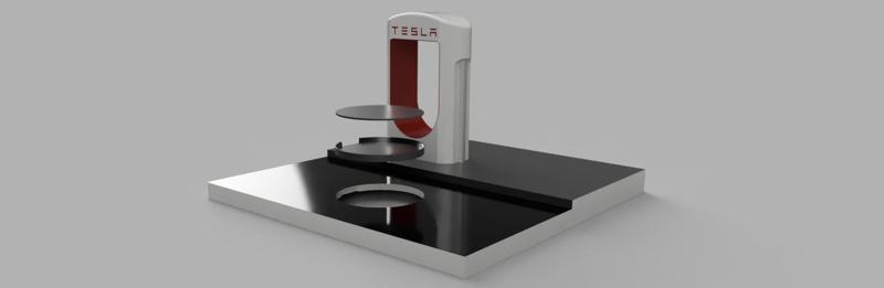 QI Charger Dock - Tesla Charging Station