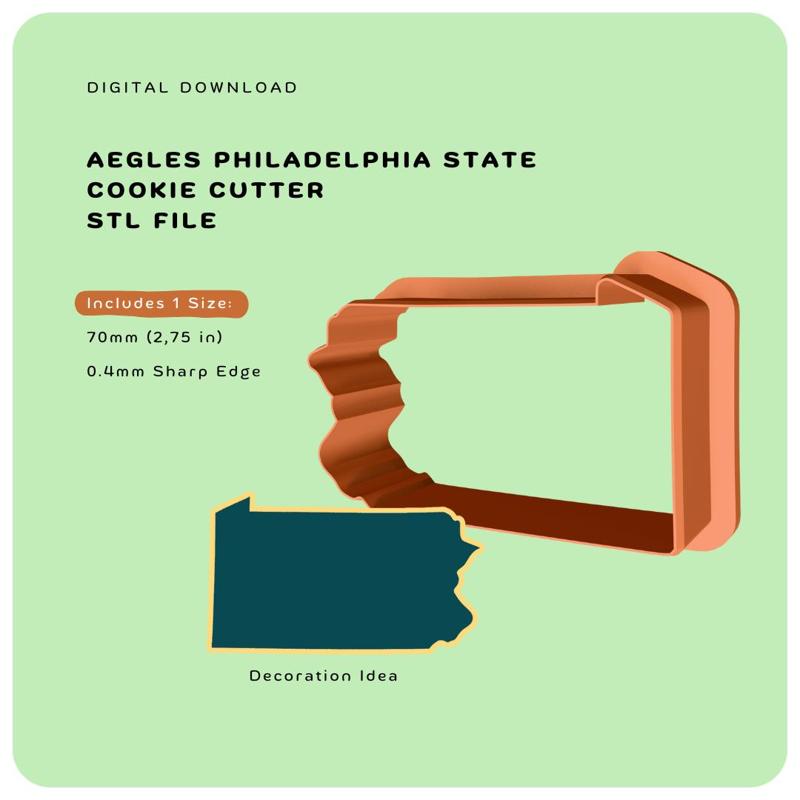 Cookie Cutter - Eagles Philadelphia State (Super Bowl Collection)