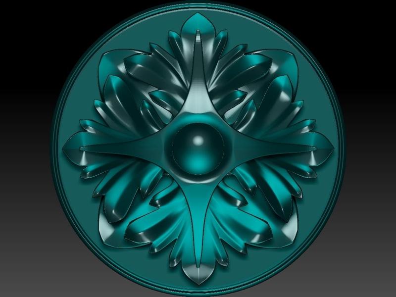 Carved Rosette n13
