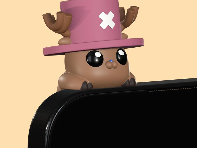 chopper Peeker Charm (one piece hippers) for smartphone