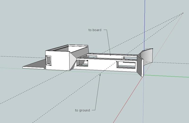 Skateboard rear light