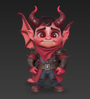 chibi demon warrior 1