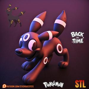 Umbreon – STL Model | Back in Time (1930s Cartoon Style)