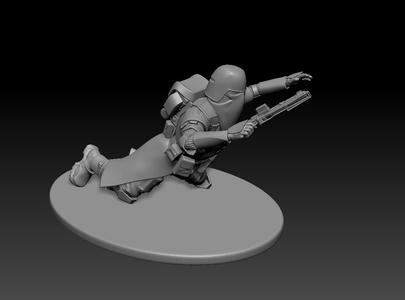 star wars 3d printable clone Galactic Marine Pose 1