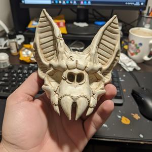 Vampire Bat Skull - Gothic Halloween Decor