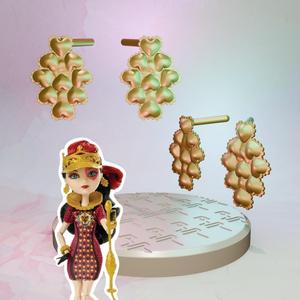 Ever After High Tricastleon Lizzie Hearts doll earrings replacement