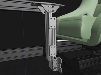 8040 Aluminum Extrusion Center Stick Mount