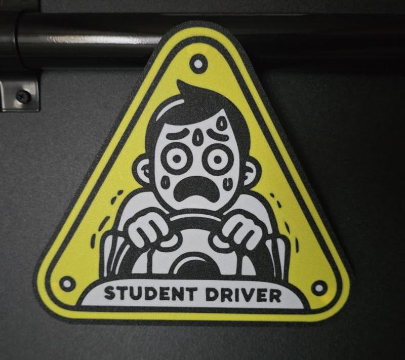 Nervous Student Driver Magnet