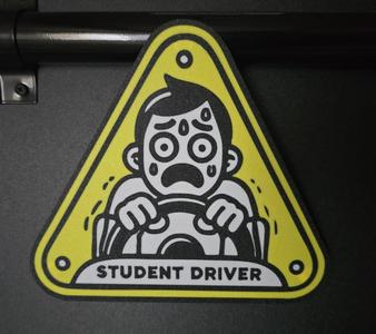 Nervous Student Driver Magnet