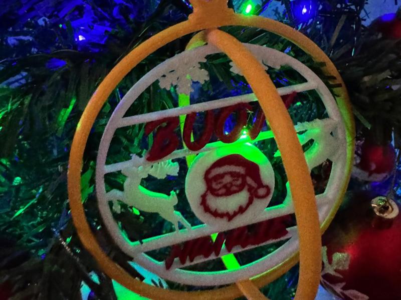 CHRISTMAS BALL WITH REINDEER