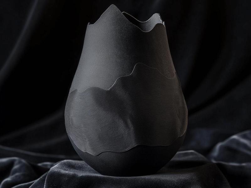 Shadow Crest -  Sculptural 3D Printable Home Decor