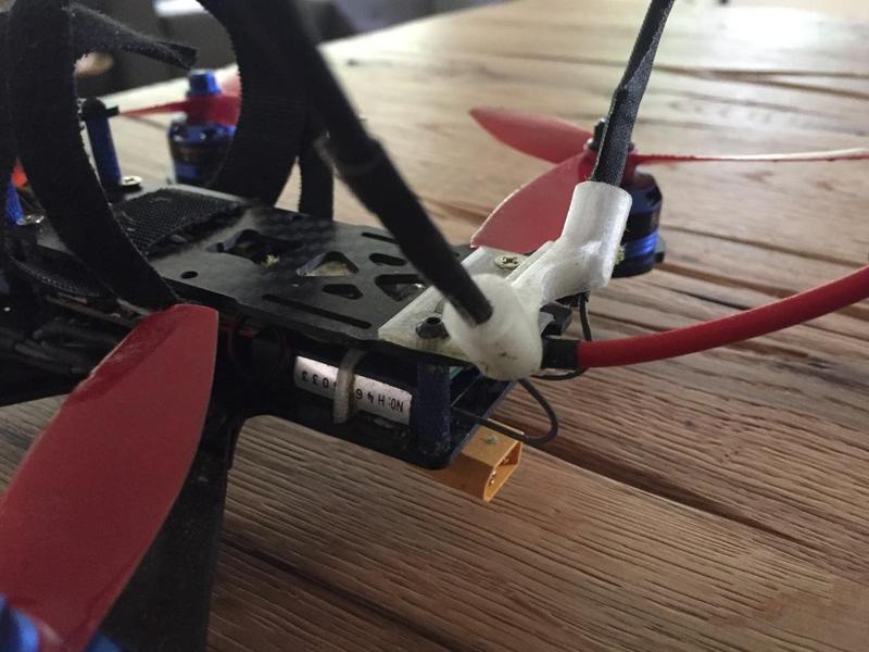 RC FVP antenna mount at 90 degree angle