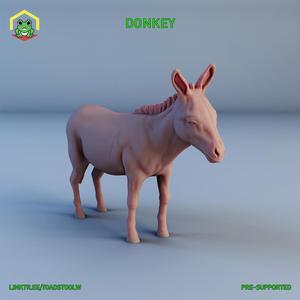 Donkey - STL - RPG MINIATURE