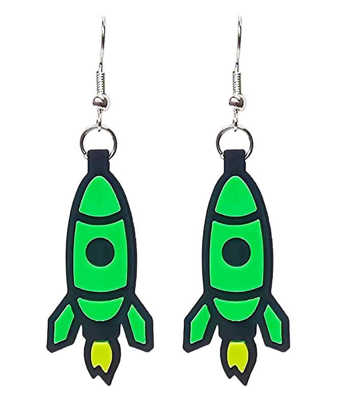 Rocket Ship Earrings