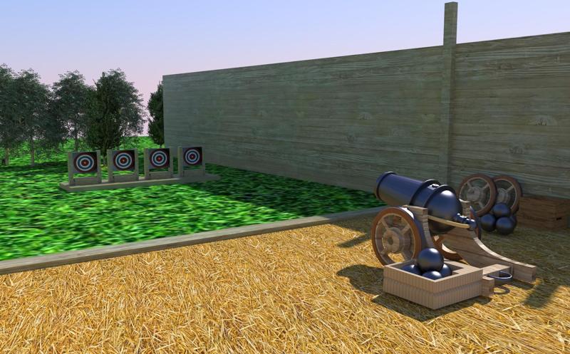 Canon target shooting game