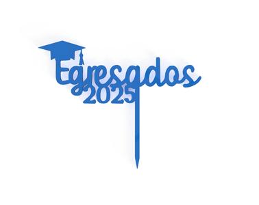 GRADUATION CAKE TOPPER EGRESADOS 2025