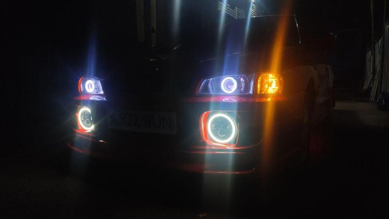 Adapter mount for headlight in bumper subaru impreza gc gf