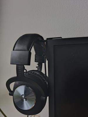 Monitor headphone mount