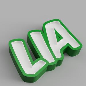NAMELED LIA - LED LAMP WITH NAME