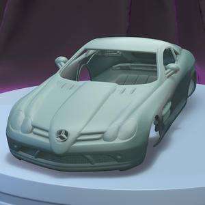 MERCEDES-BENZ SLR MCLAREN 2005 (1/24) printable car body