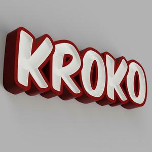 NAMELED KROKO - LED LAMP WITH NAME