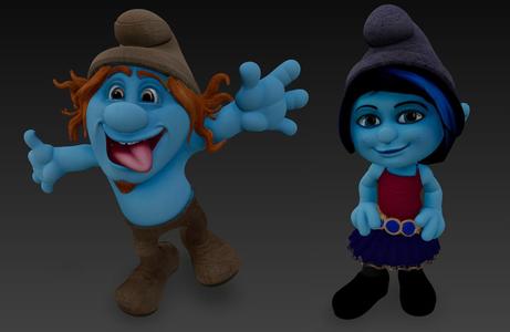 Vexy and Hackus Smurf