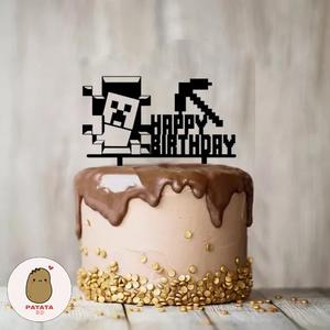 Cake Topper Adorno Torta - Minecraft