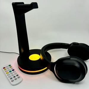 Round Base Headset Stand with LED/RGB lights