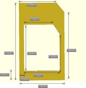 Micro to Mini SIM card adapter