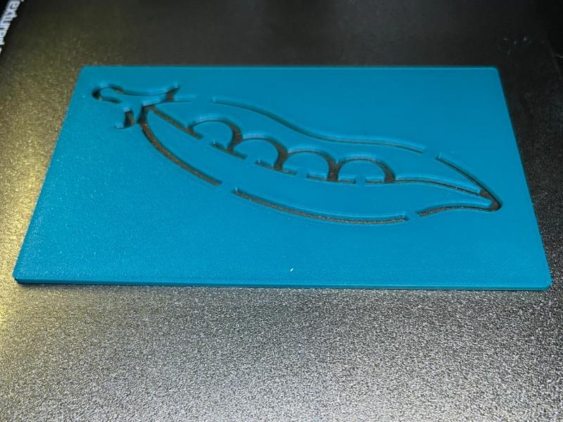 Montessori pea coloring page