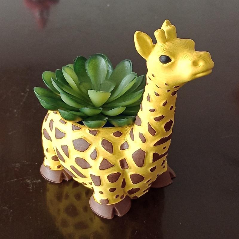 potted giraffe