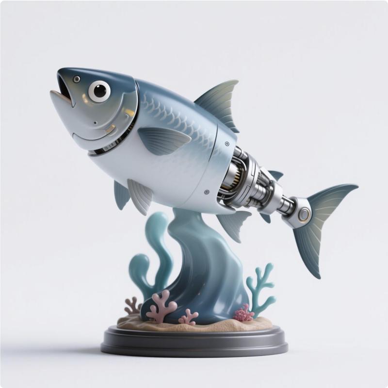 fish mech, sci-fi fish