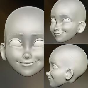 Rapunzel smiling doll head