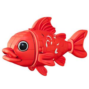 Cartoonish Red Block Fish