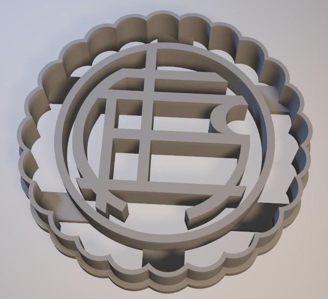 Lanus Coat of Arms - Argentina / cookie cutter - Cortante de galletita