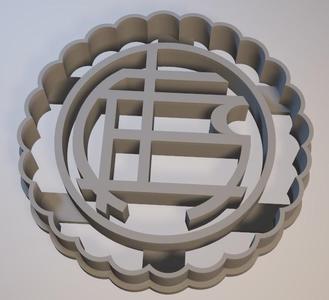 Lanus Coat of Arms - Argentina / cookie cutter - Cortante de galletita