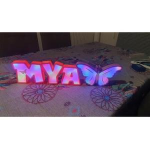 MYA , PRÉNOM LUMINEUX, LIGHTING LED, NAME SIGN