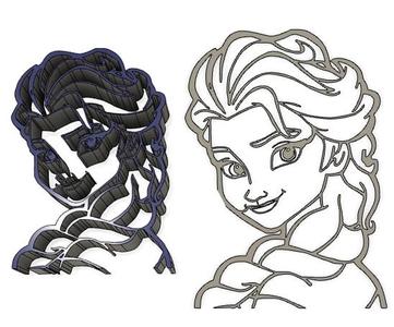 Die Cutter La Reine des Neiges - Disney - Cookie cutter - Cookie cutter - Cookie cup -