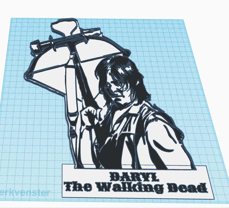 Daryl The walking Dead wallart