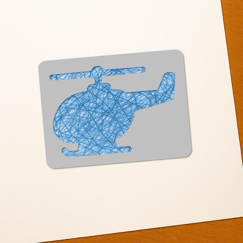 Helicopter Drawing Stencils – 3D Printable Tools for Artists
