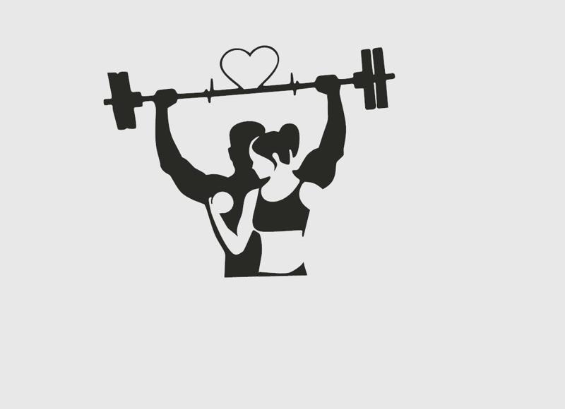 Couple Gym - Wall Art / Keychain / T-Shirt