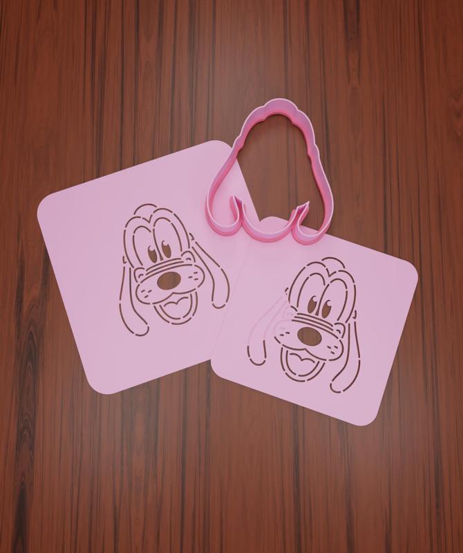 Disney "Pluto" Stencil