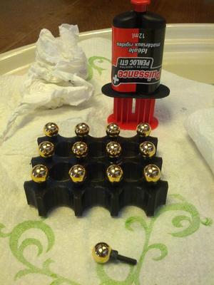 Magnetic ball joints for the Kossel Clear (the steel ball side)