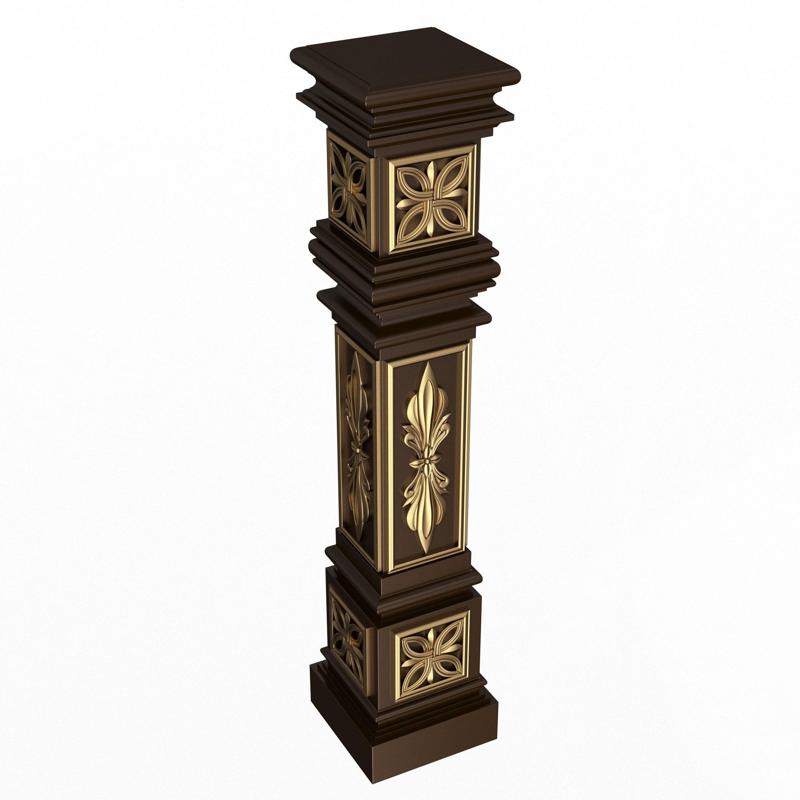 Stair Baluster 05 Red