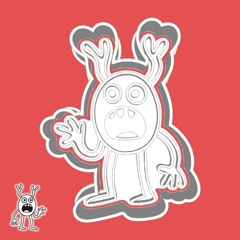 Cute monsters cookie cutters - twiggle wah monster